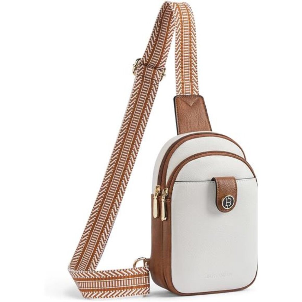 Women Small Sling‎ Bag Crossbody Bags Trendy Crossbody Purse Leather Chest Bag